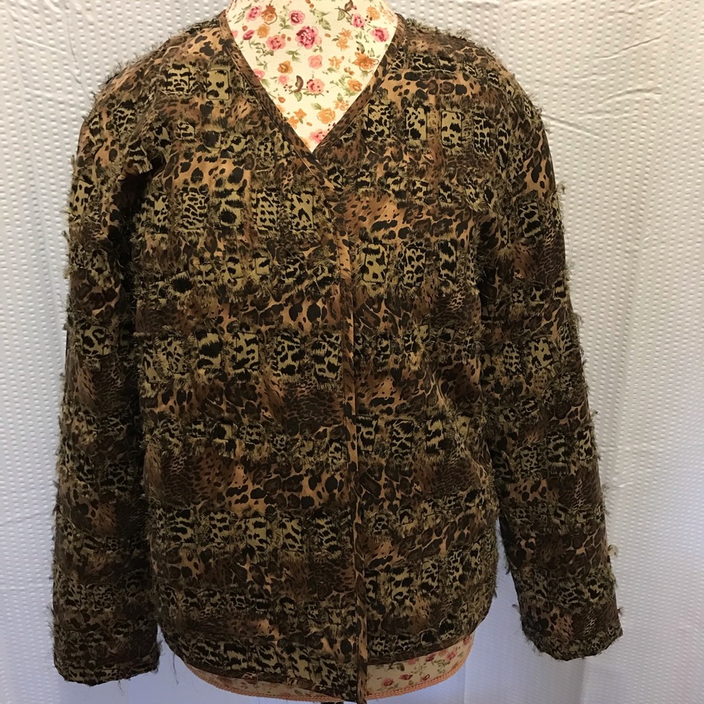 Chico’s animal print jacket